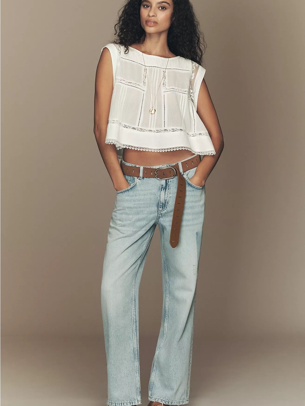 Pilcro Reworked Mid-Rise Relaxed Straight-Leg Jeans 26